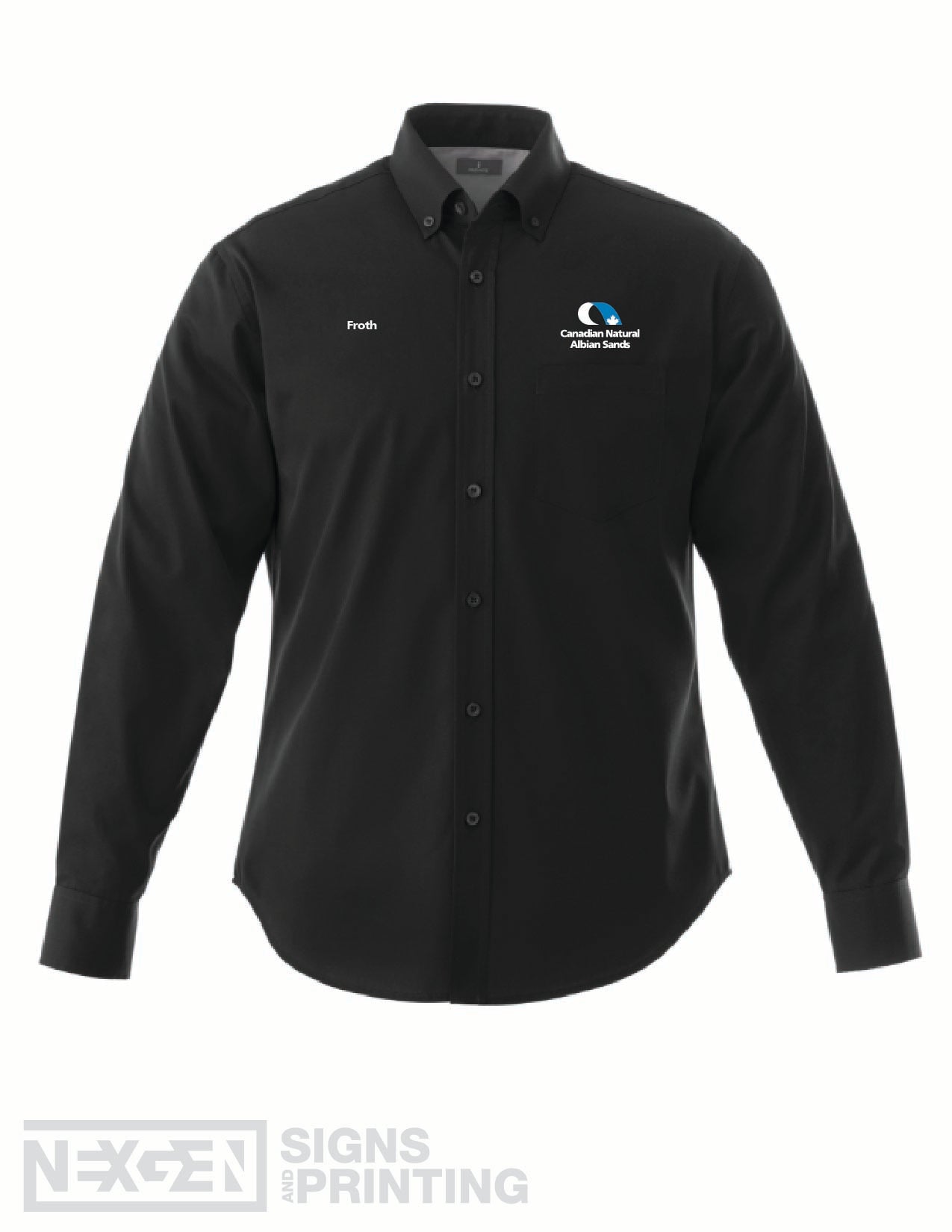 CNRL Branded LS-Wilshire Shirt Tall Mens