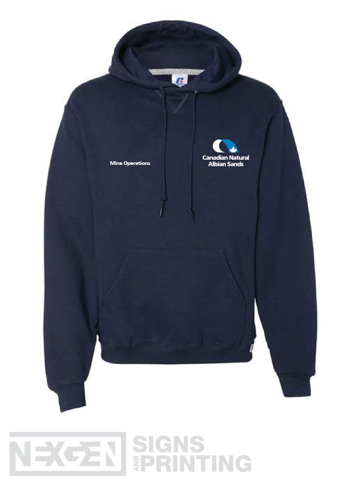 Russell Athletic - Dri Power® Hooded Sweatshirt - 695HBM - Navy - Embroidery
