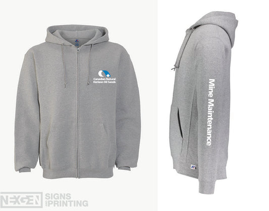 Russell Athletic - Dri Power® Fleece Full Zip Hood - 697M - Heat Transferred