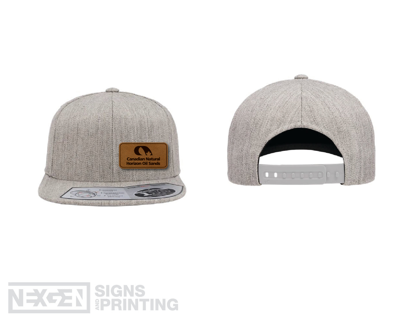Flexfit - 110® Snapback Cap - 110F - Leather Patch