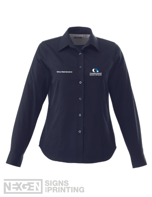 CNRL Branded LS-Wilshire Shirt Ladies (Navy)