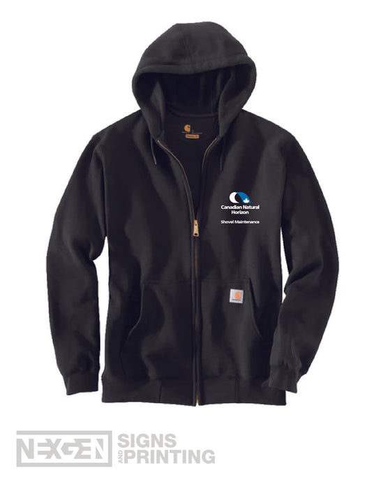 Carhartt Loose Fit Midweight Full Zip Sweatshirt - Black (K122)