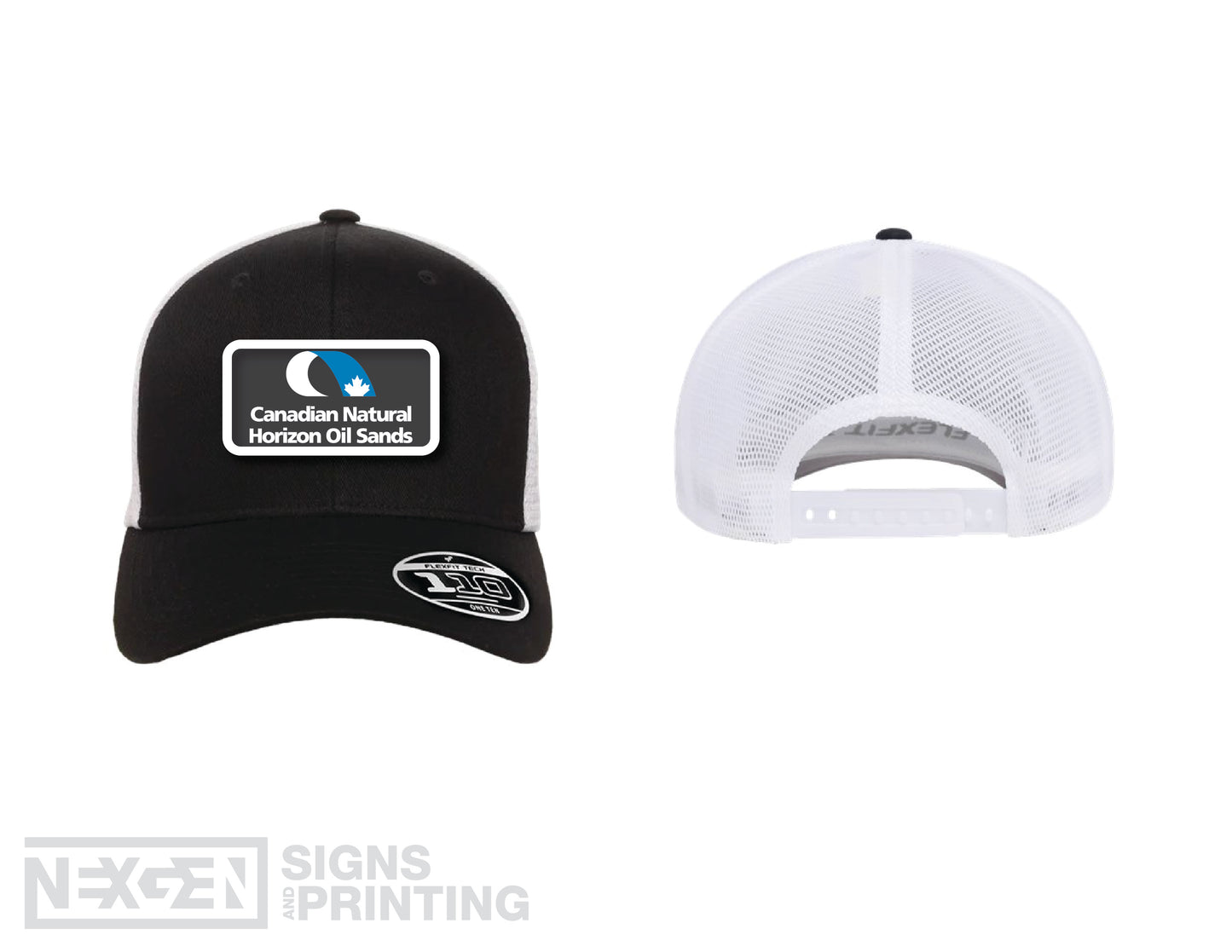 Flexfit - 110® Mesh-Back Cap - 110M Black/White