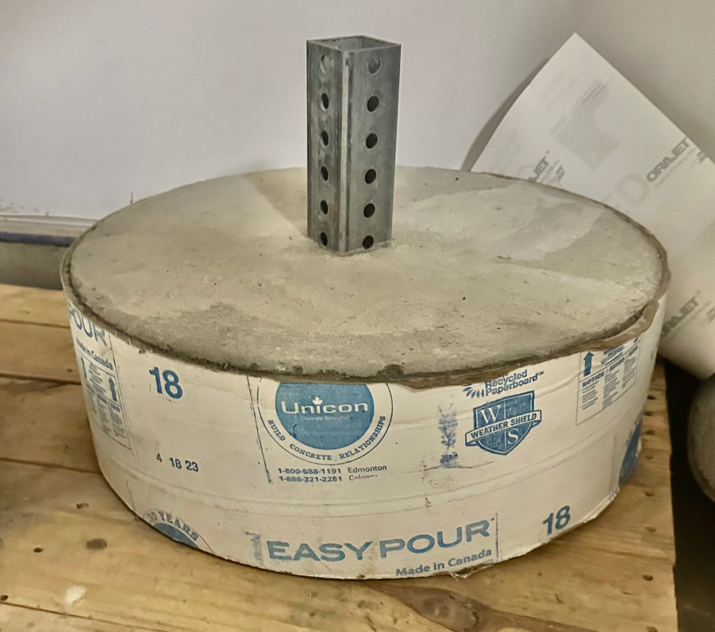 Concrete Base with Stub
