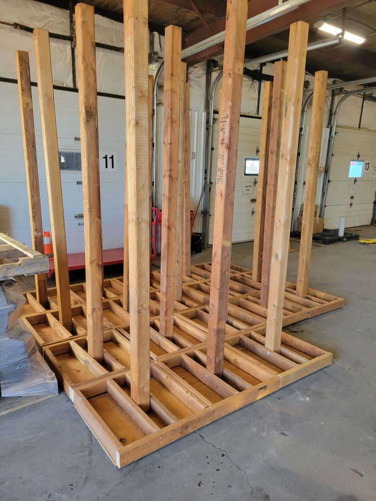 Wooden Sign Stand - Single Post