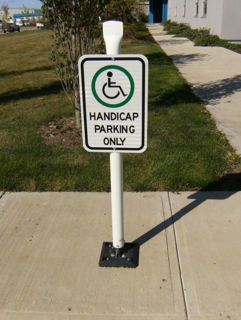 Post - Flat Top - 42" White