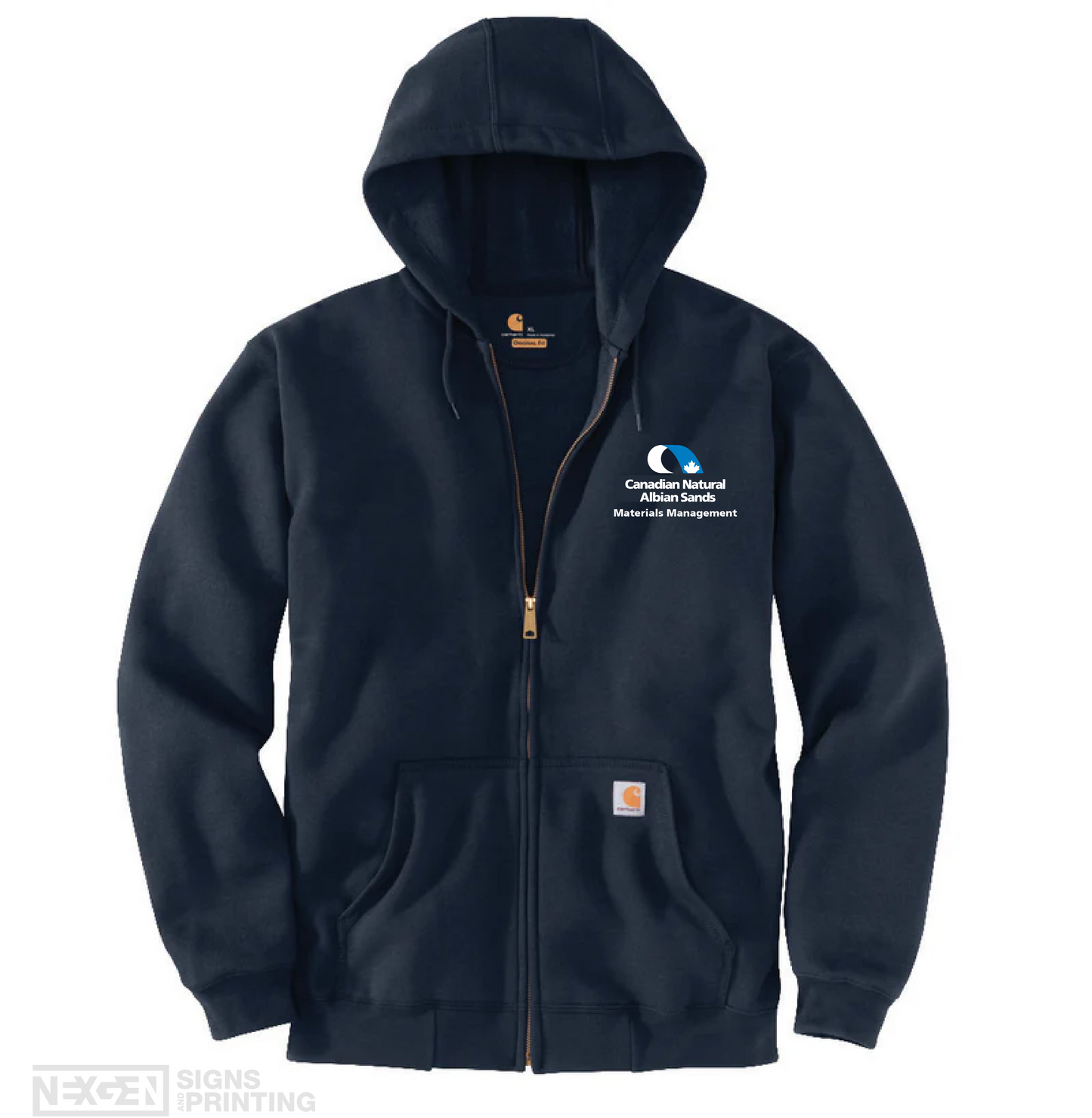 Carhartt Loose Fit Midweight Full Zip Sweatshirt - Navy (K122)