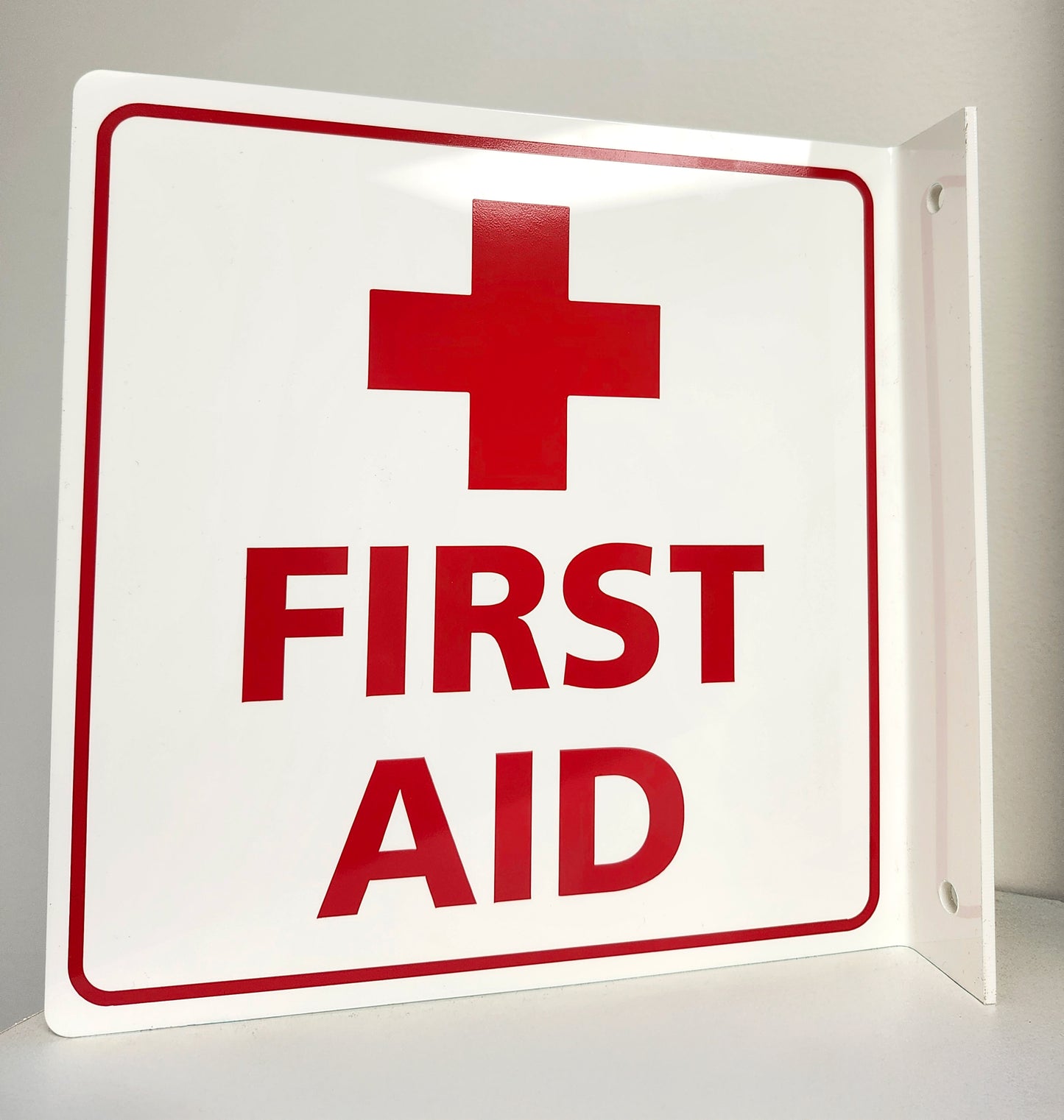 First Aid "L-Shape" Projecting Wall Sign - ACM