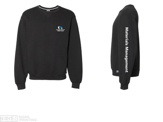 Russell Athletic - Dri Power® Crewneck Sweatshirt - 698HBM - Black - Heat Transferred