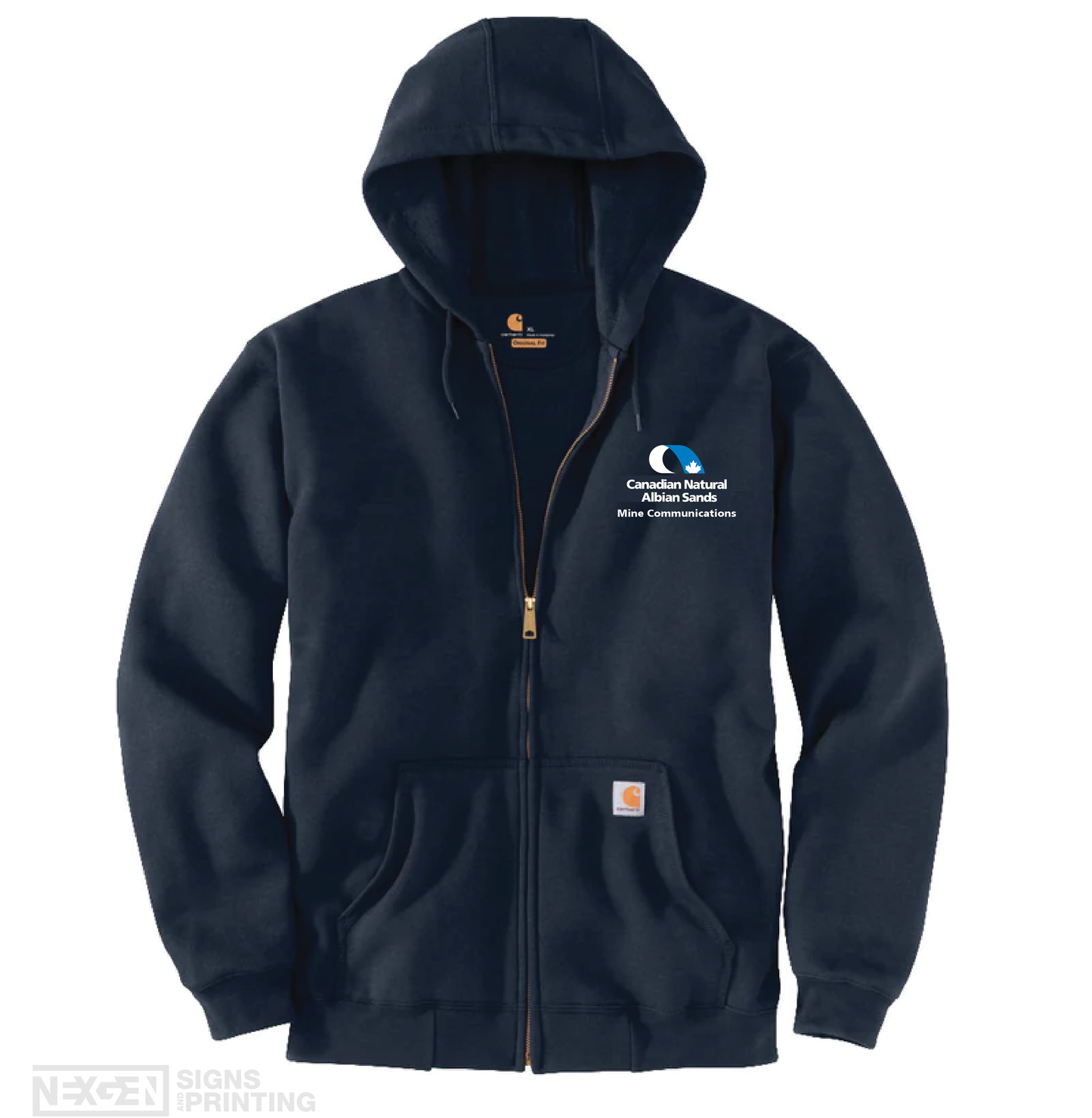 Carhartt Loose Fit Midweight Full Zip Sweatshirt - Navy (K122)