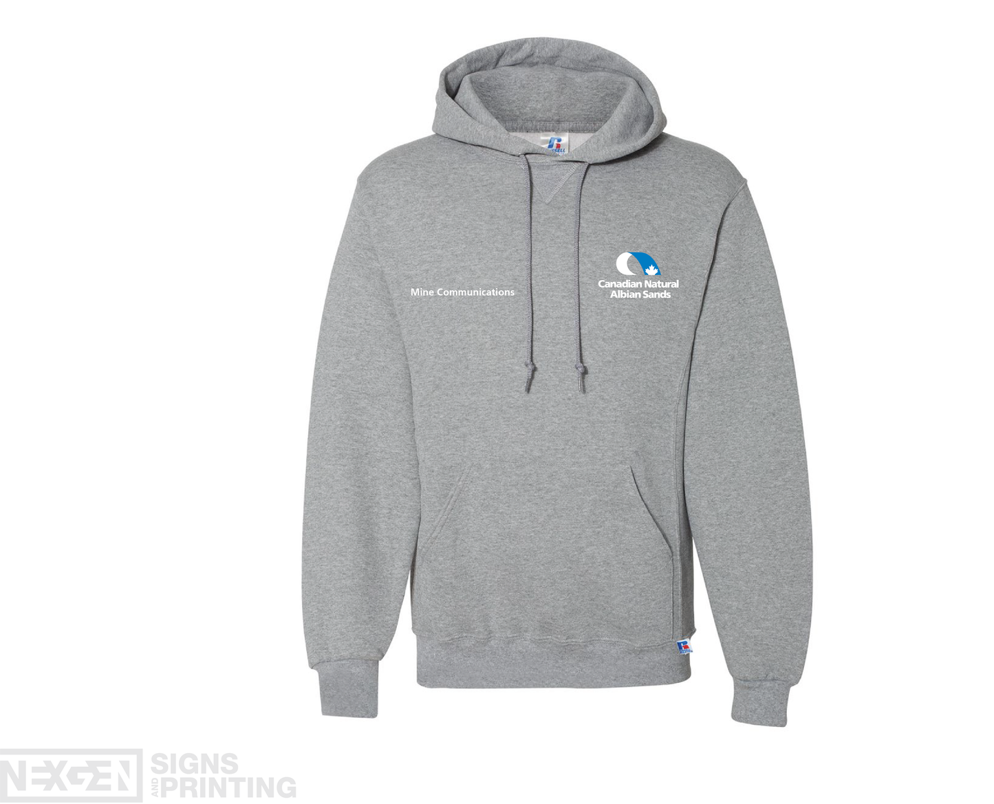 Russell Athletic - Dri Power® Hooded Sweatshirt - 695HBM - Oxford - Embroidery