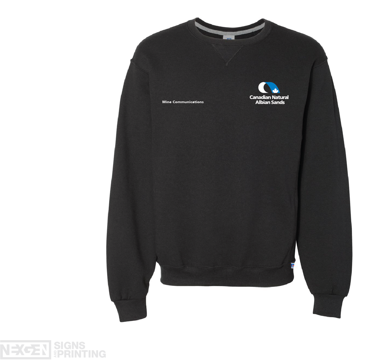 Russell Athletic - Dri Power® Crewneck Sweatshirt - 698HBM - Black - Embroidery