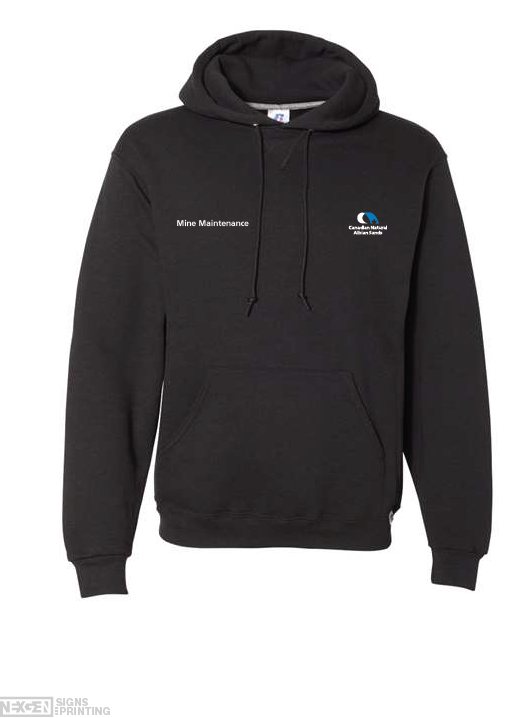 Russell Athletic - Dri Power® Hooded Sweatshirt - 695HBM - Black - Embroidery