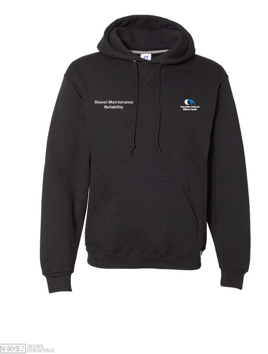 Russell Athletic - Dri Power® Hooded Sweatshirt - 695HBM - Black - Embroidery
