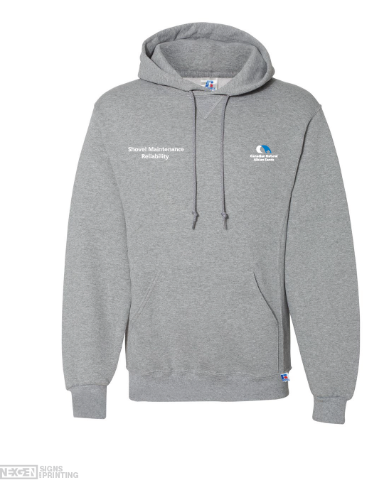 Russell Athletic - Dri Power® Hooded Sweatshirt - 695HBM - Oxford - Embroidery