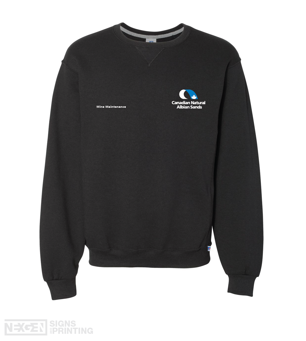 Russell Athletic - Dri Power® Crewneck Sweatshirt - 698HBM - Black - Embroidery