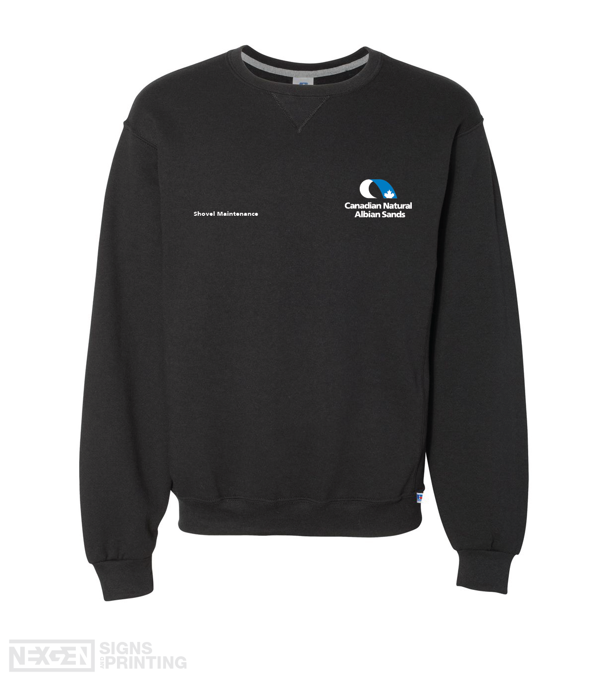 Russell Athletic - Dri Power® Crewneck Sweatshirt - 698HBM - Black - Embroidery