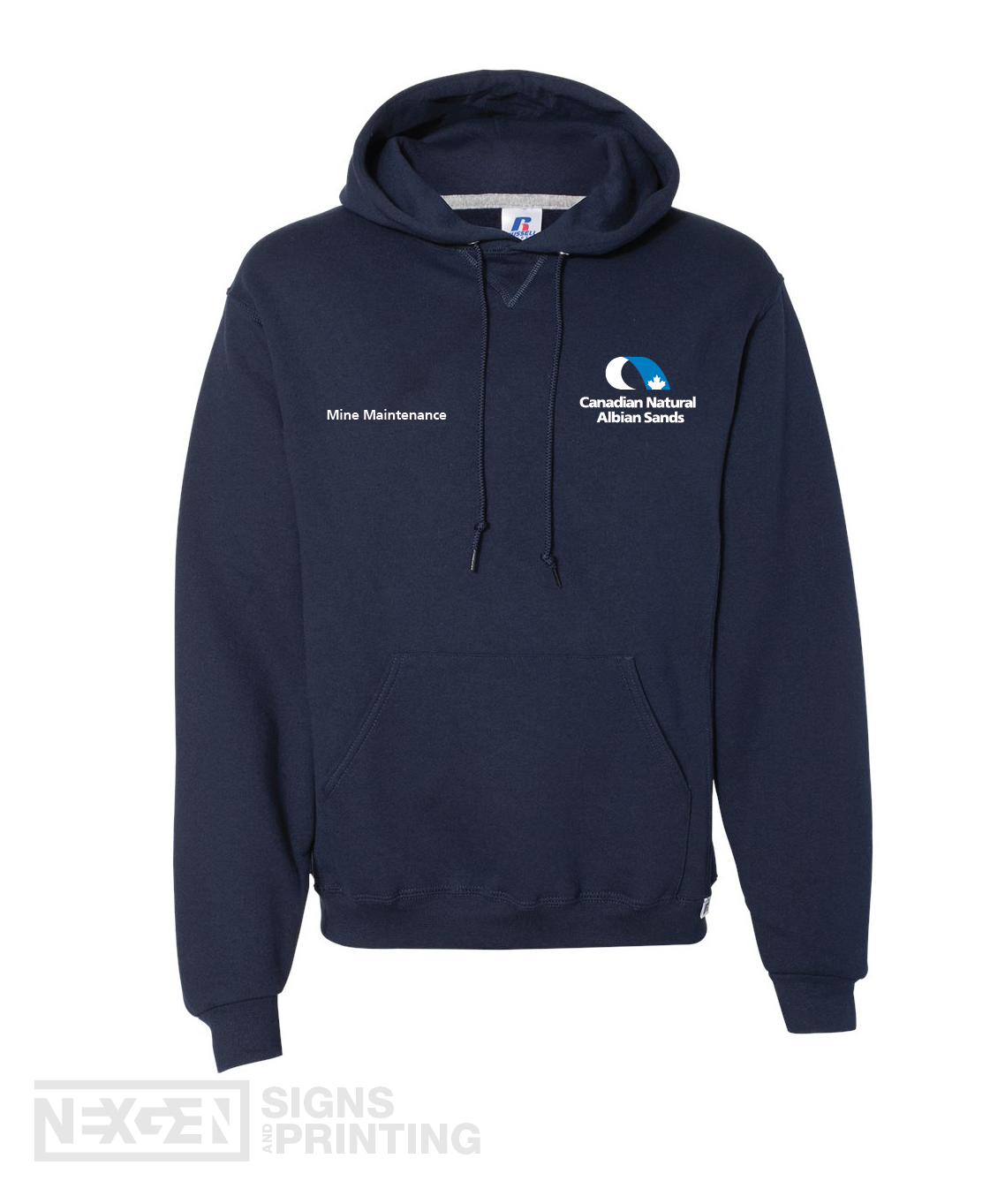 Russell Athletic - Dri Power® Hooded Sweatshirt - 695HBM - Navy - Embroidery