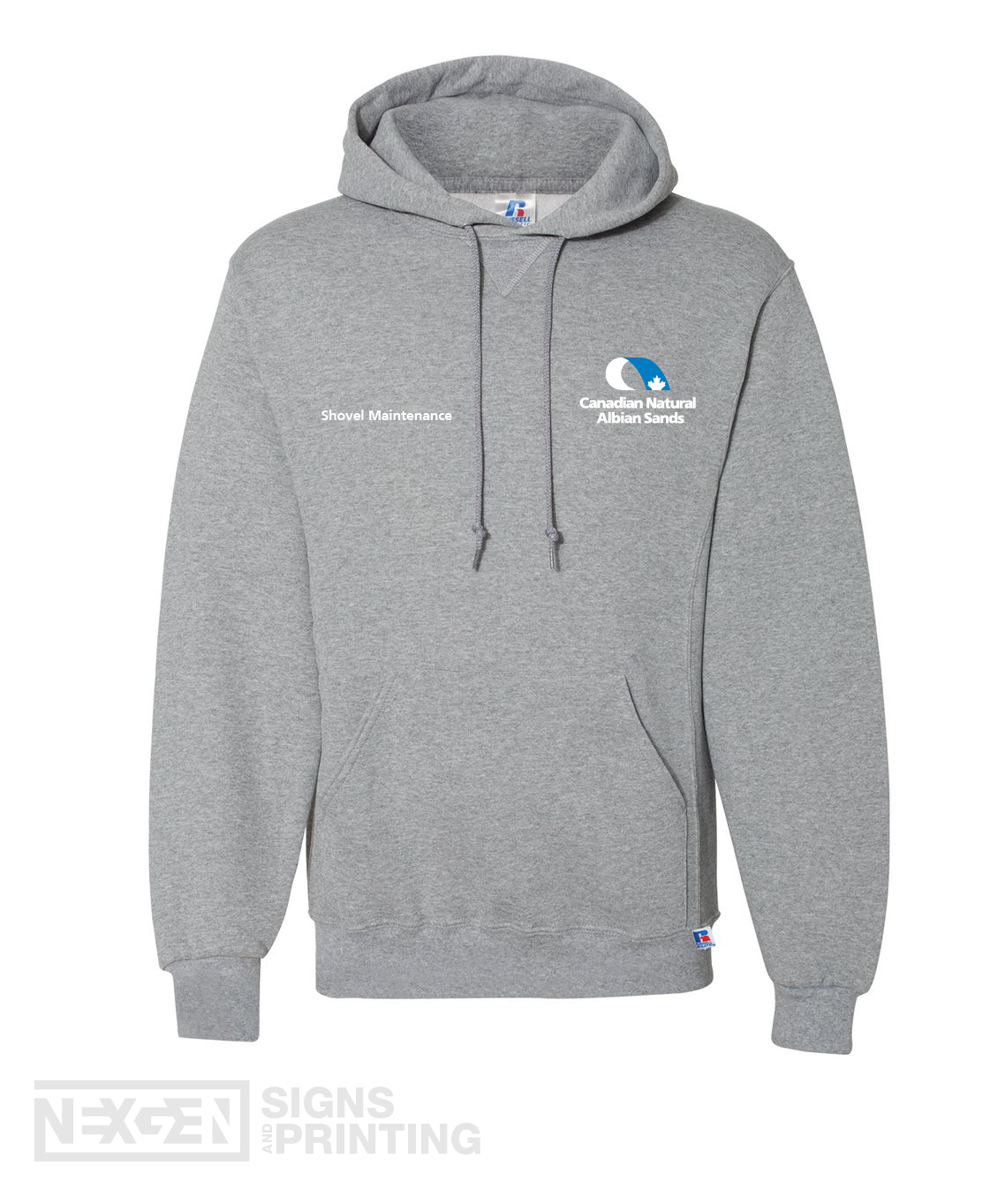 Russell Athletic - Dri Power® Hooded Sweatshirt - 695HBM - Oxford - Embroidery
