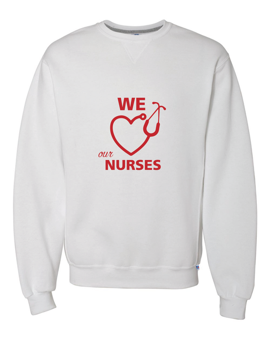 Nurses Appreciation Crewnecks - White