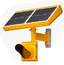 FL Series 24Hr Flasher: Single 12" Amber Beacon