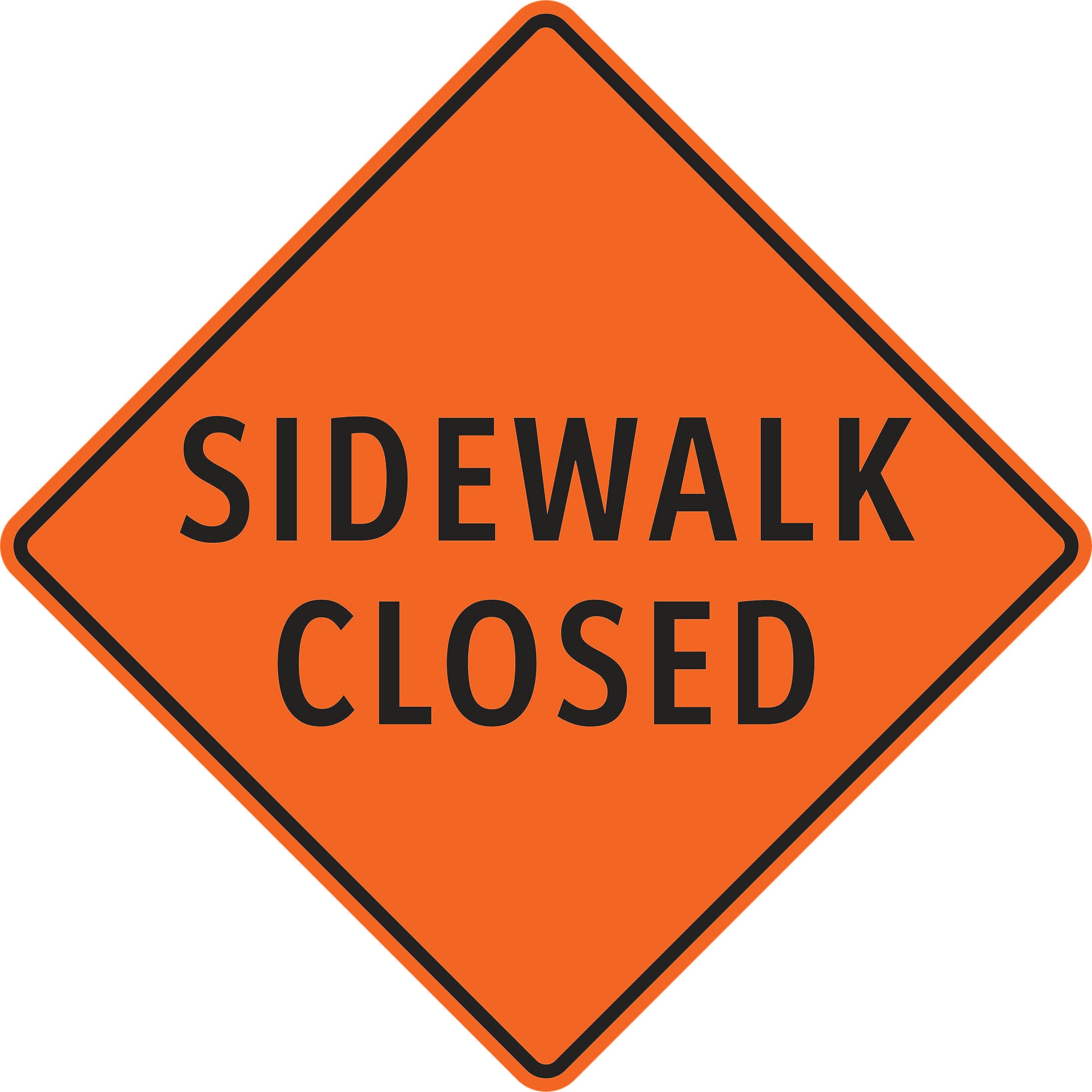CTS-16 Sidewalk Closed Sign – Nexgen Signs and Printing