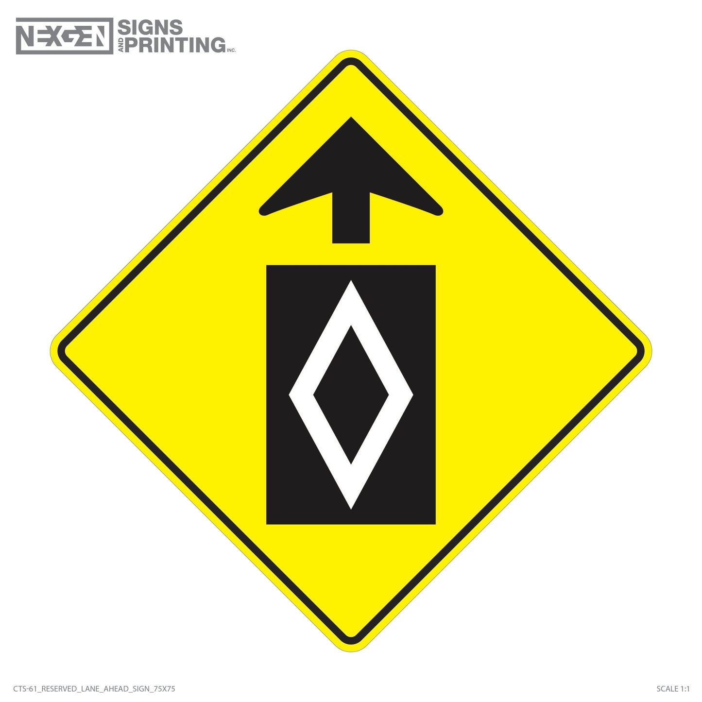 CTS-61 Reserved Lane Ahead
