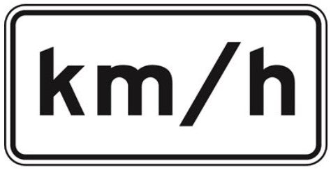 CTS-64 KM/H Sign (TAB)
