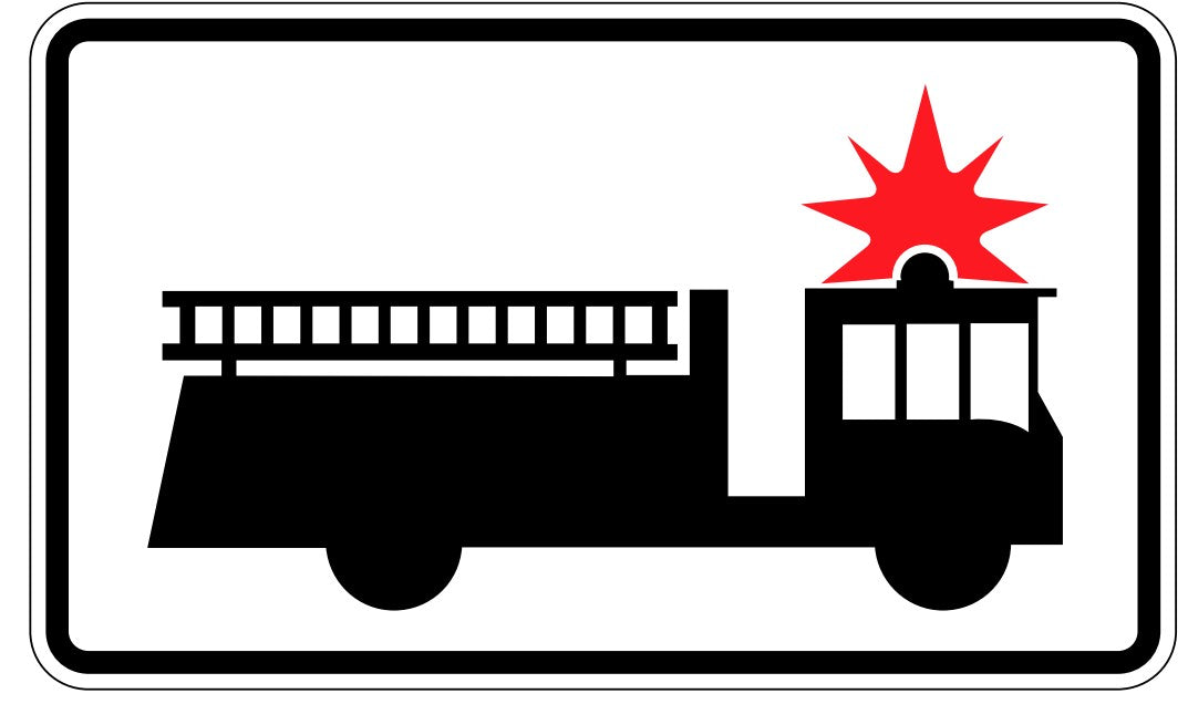 ID-22-TL Fire Truck Entrance Left Signal