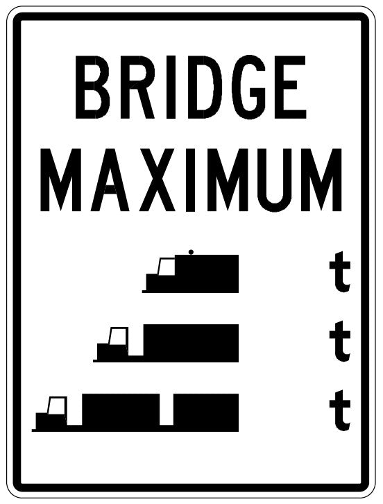 RB-202 Maximum Weight-Tonnes-Bridges