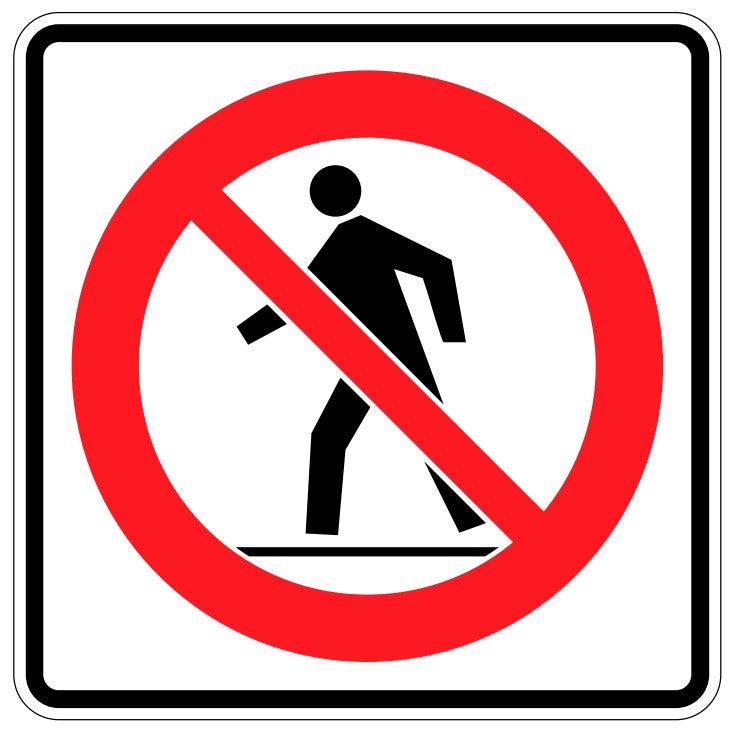 RB-66 Pedestrian Prohibited