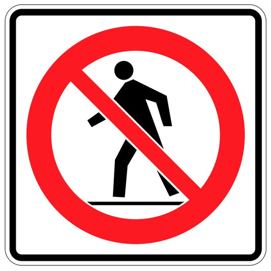 RB-66 Pedestrian Prohibited