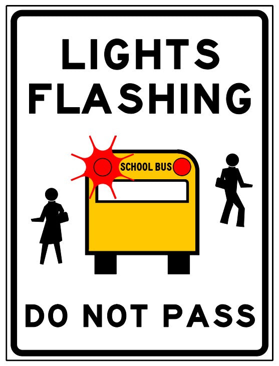 RC-102 Lights Flashing Do Not Pass (School Bus)