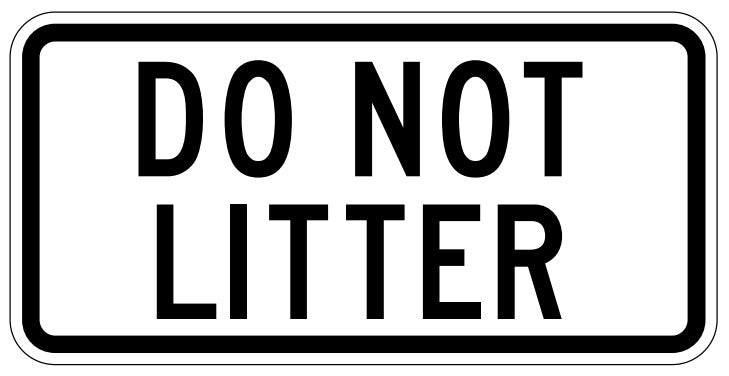 RC-5-T Do Not Litter (TAB)