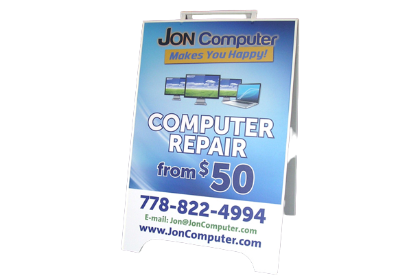 Customizable PVC Sandwich Board