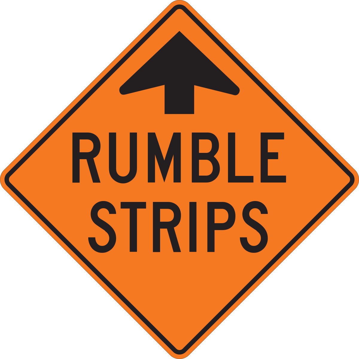 WA-106B Rumble Strips Ahead