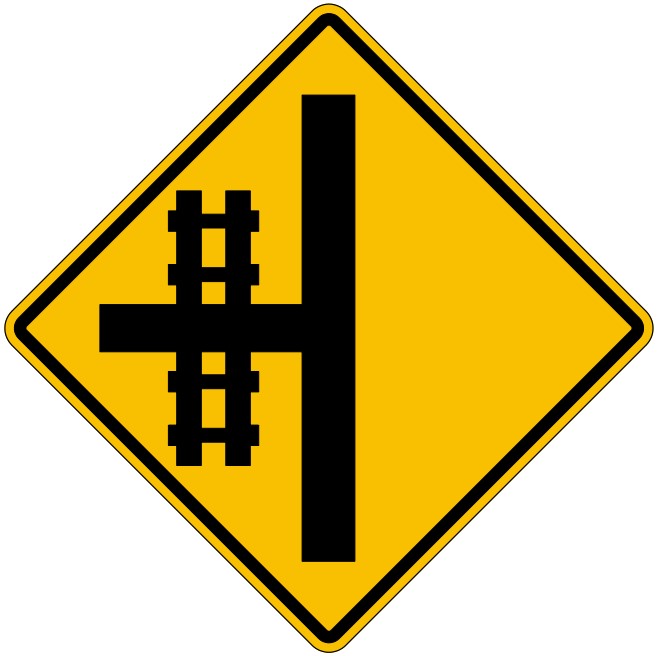 WA-19-L Cross-Road Railway Crossing Left From T