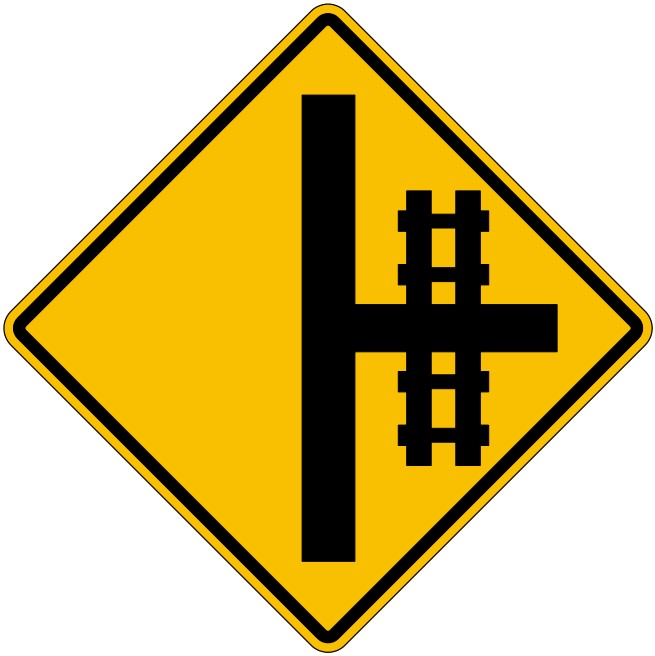 WA-19-R Cross-Road Railway Crossing Right From T