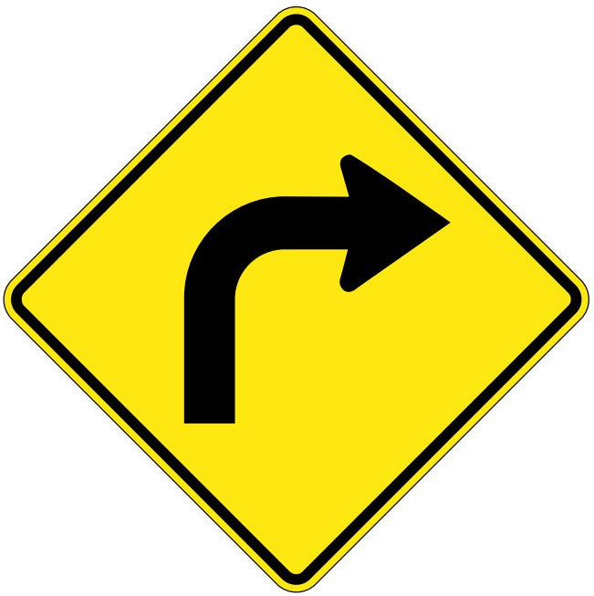 WA-2-R Single Right Turn Curve