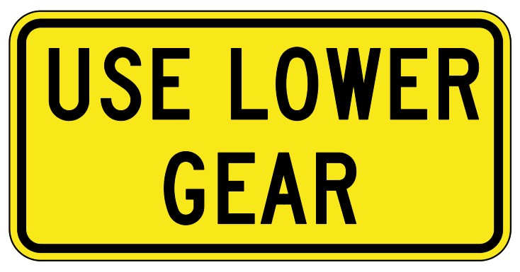 WA-21A-T Use Lower Gear (TAB)