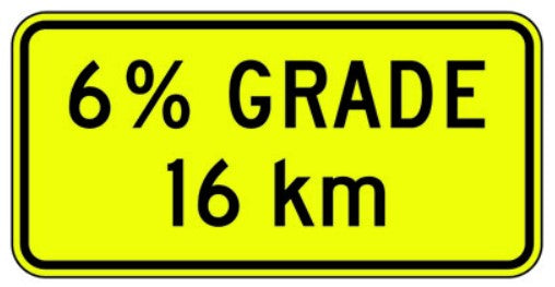 WA-21B-T Percentage Grade And Distance XX km (TAB)
