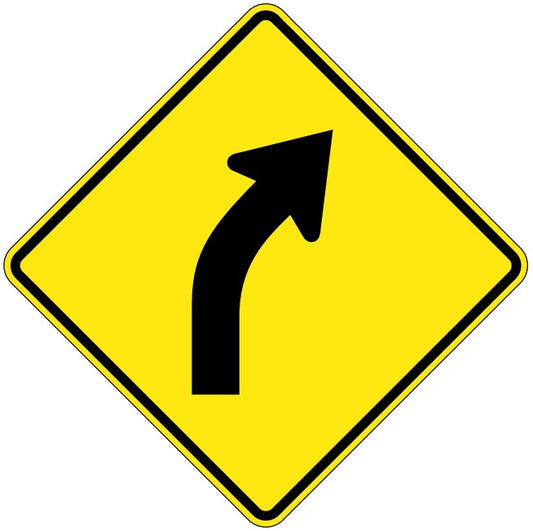 WA-3-R Single Right Turn Curve