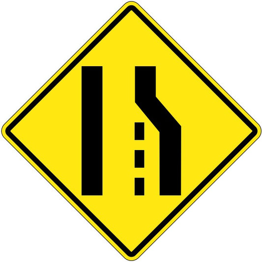 WA-33-R Right Lane Ends