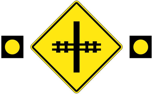 WB-6 Railway Crossing Ahead (2 Lights)