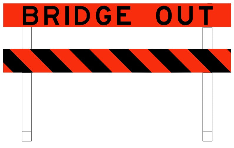 WD-1163 Bridge Out Barricade
