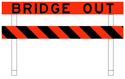 WD-1163 Bridge Out Barricade