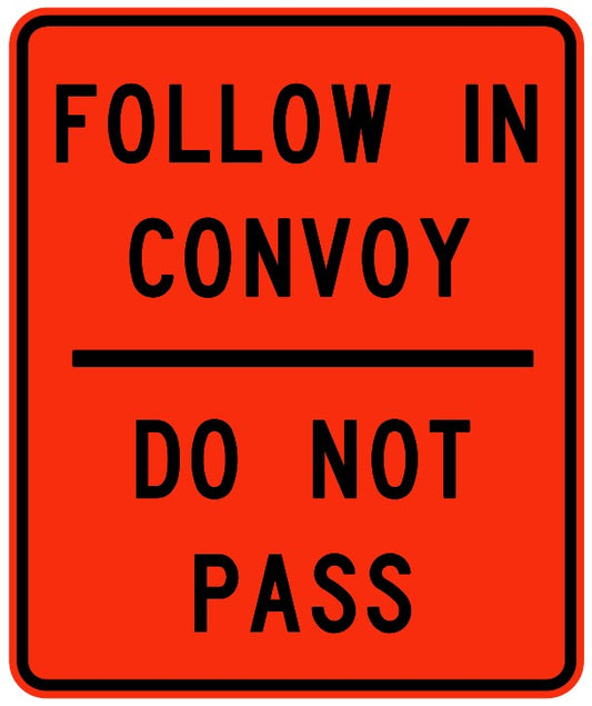 WD-171 Do Not Pass Follow In Convoy