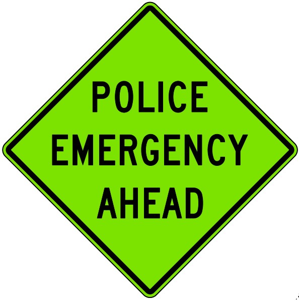 WD-200 Police Emergency Ahead