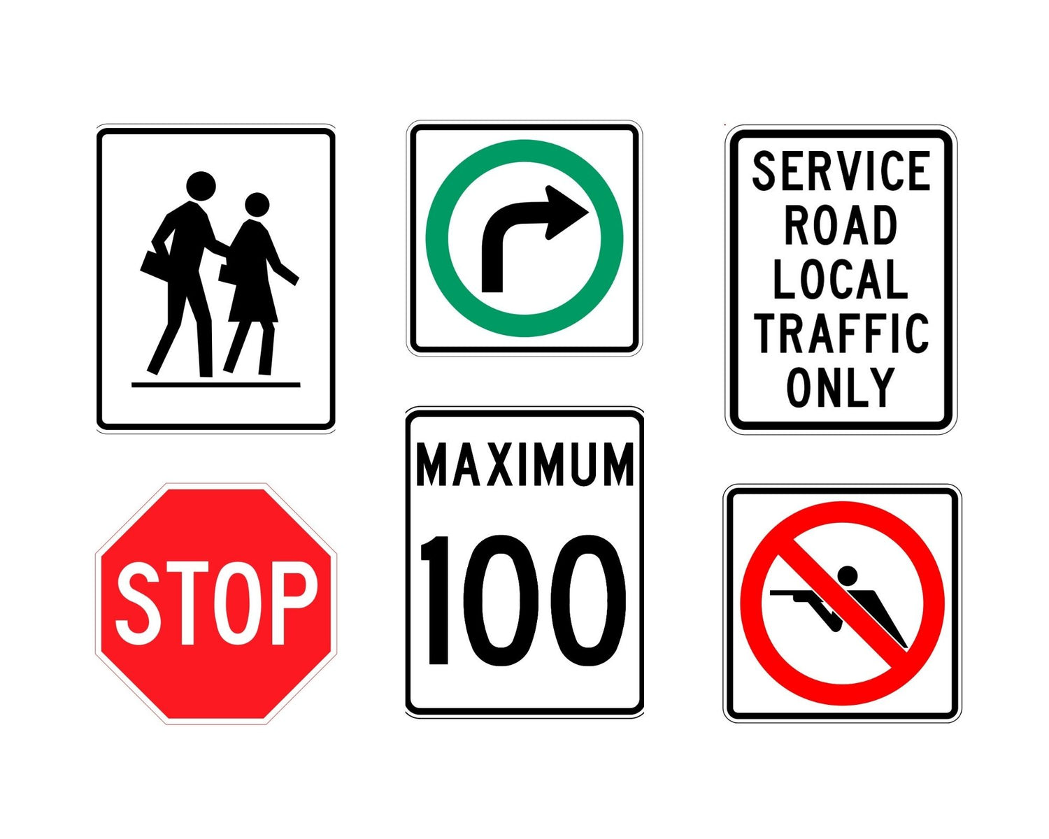 Regulatory Signs (Class R)