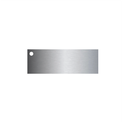 Blank Instrument Stainless Steel Tags - 1" x 3"